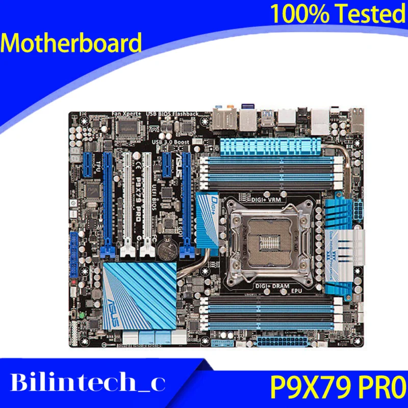 FOR ASUS P9X79 PR0 Motherboard Supports LGA2011 X79 DDR3 64GB USB 3.0 SATA3