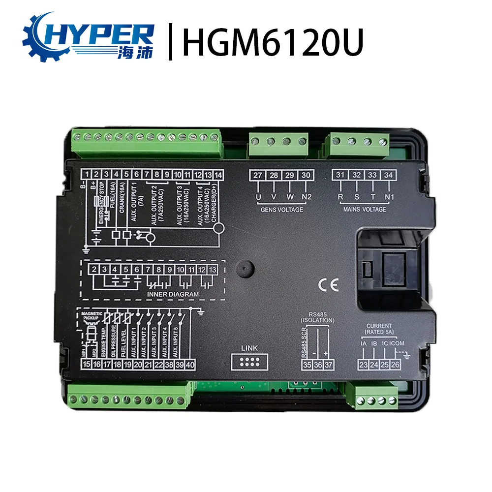 6120U AMF diesel generator Auto Start Stop Control Module Panel ATS Generator Accessories Replace Smartgen HGM6120N