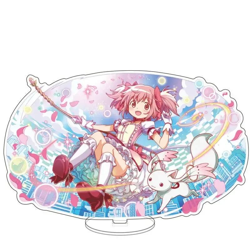 Puella Magi Madoka Magica Stand Up Sign Fan Peripherals Millet Acrylic Ornaments Tomoe Mami Kaname Madoka Sakura Kyouko Gift