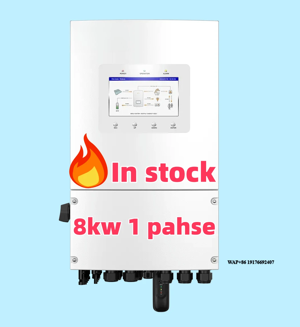 

In Stock Solis Inverter 8kw S6-EH1P8K-L-PLUS Single Phase Motors Solar Inverter Hybrid Solar Inverter Low Voltage