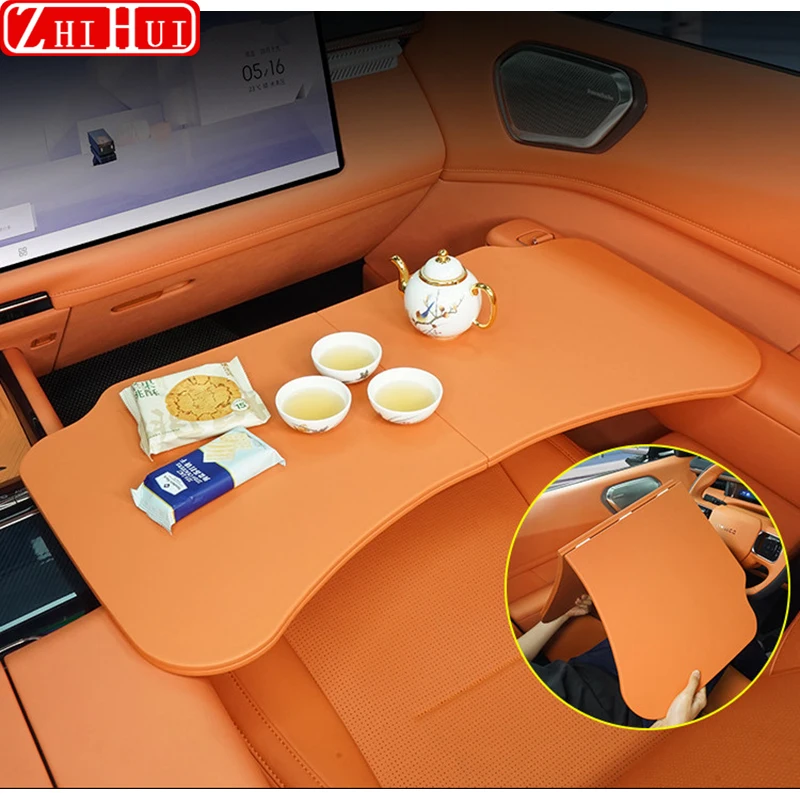 For Lynk & Co 900 Car Mounted Small Desk Office Desk Dining Table Rear Interior Computer Desk Auto Decorative Accessories