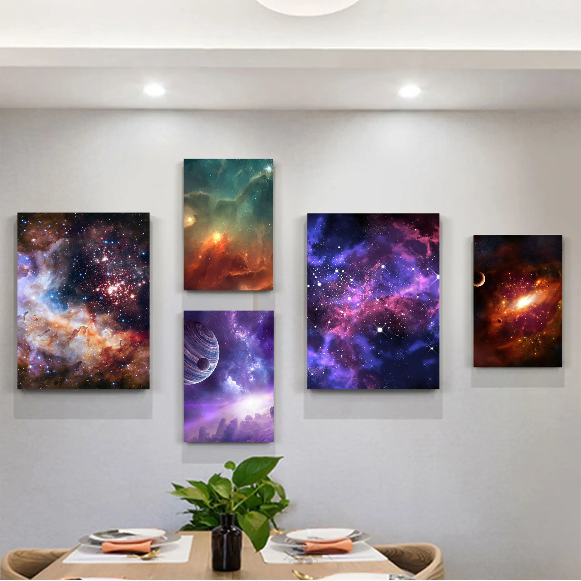 Universe Galaxy Good Quality Prints And Posters Whitepaper Sticker DIY Room Bar Cafe Wall Decor