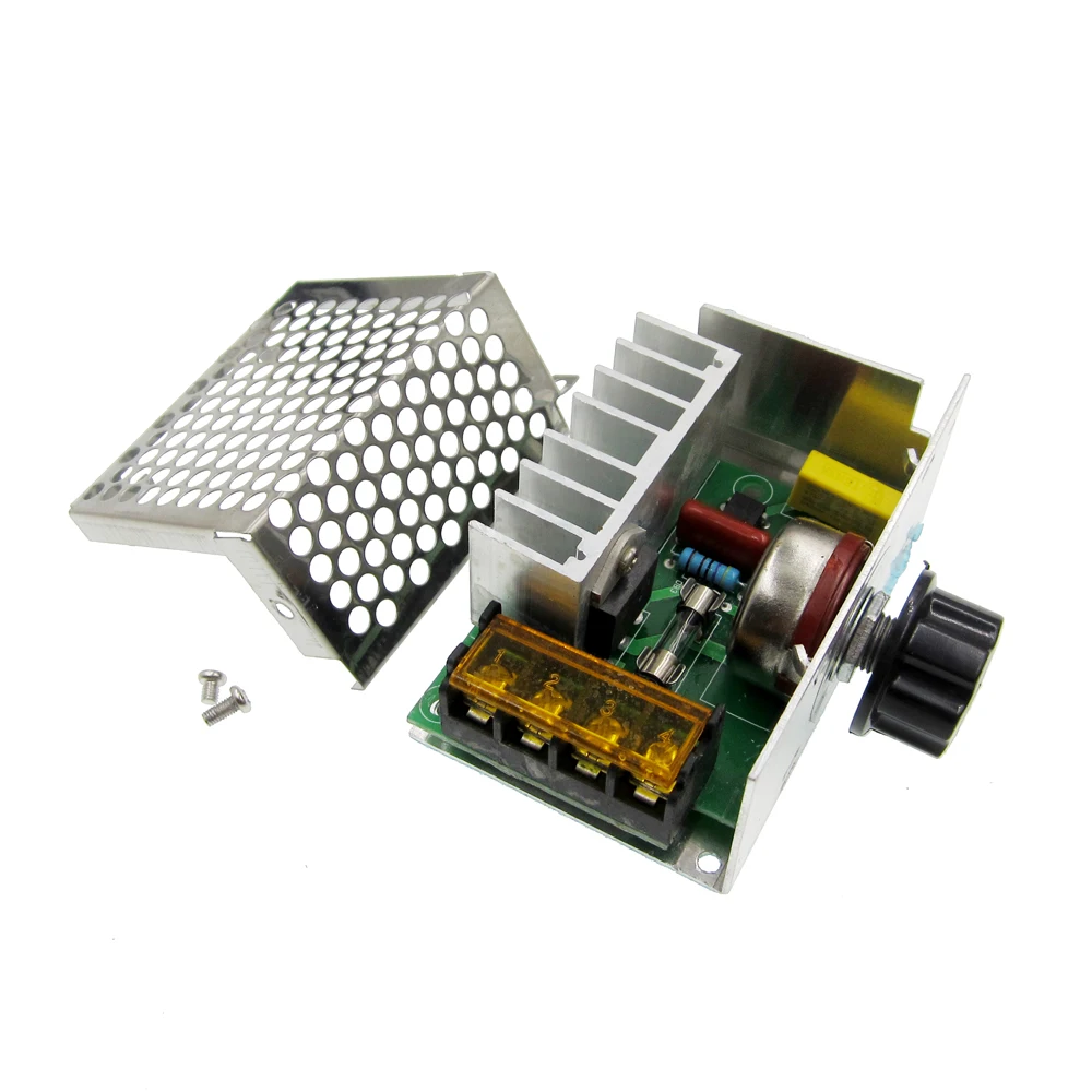 4000W high power thyristor electronic voltage regulator for dimming control air-conditioning shells with insurance