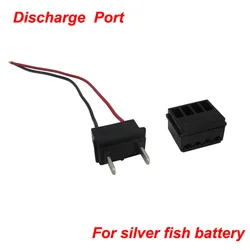 1 paio di connettori di scarico della batteria Silver Fish maschio Felmale porta di scarico inferiore della batteria