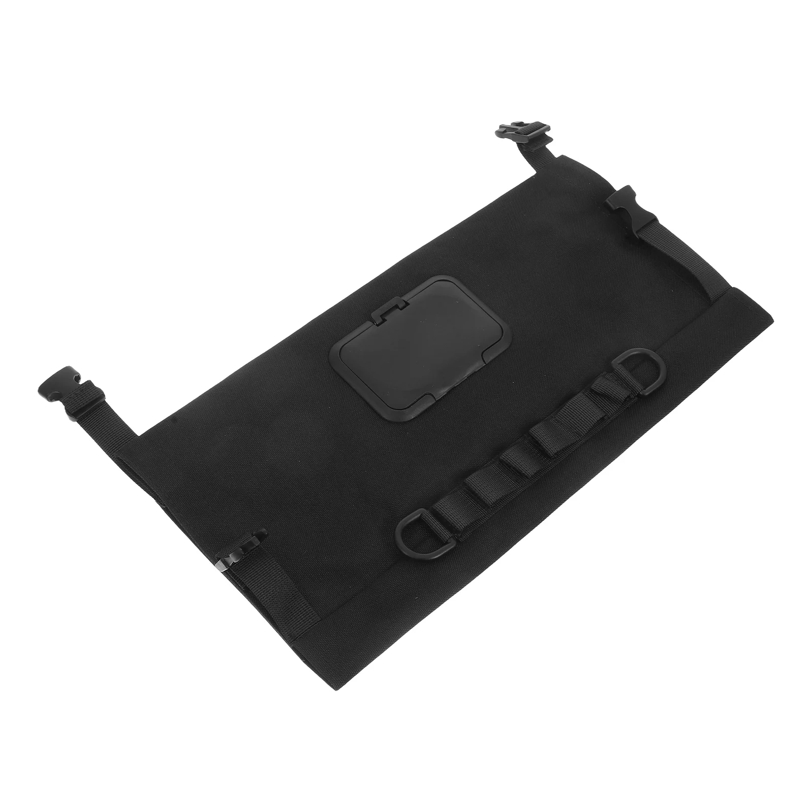 

1pc Portable Wet Wipes Dispenser Baby Holder Black Travel Bag for Camping Outdoor Activities Reusable Canvas Material