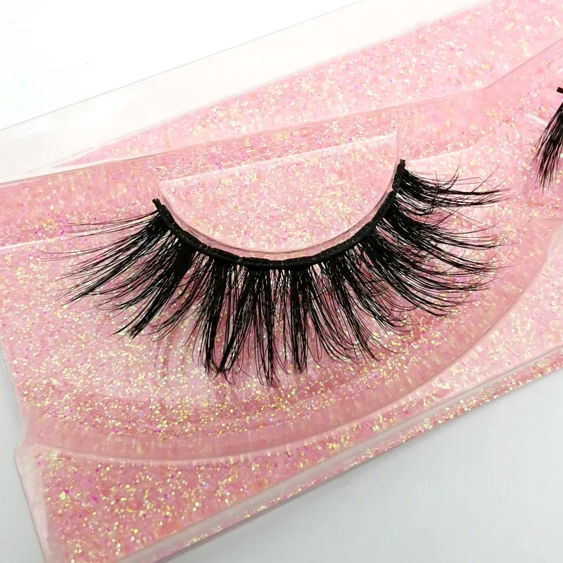 Faux cils 1 คู่ Handmade หนาขนตาปลอมธรรมชาติ Mink Lashes Make up Lash Strip Eyelash Extension แต่งหน้า maquillaje