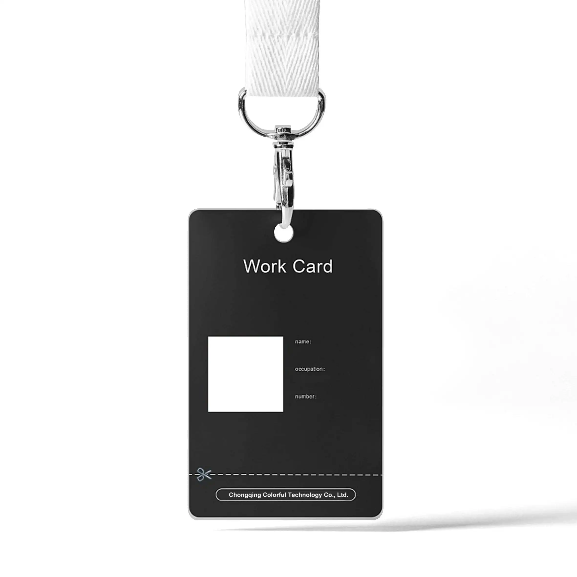 0.38m Thick Custom PVC ID Cards Personalized Event Staff Badges  Custom VIP Pass Plastic Identification Badge Card