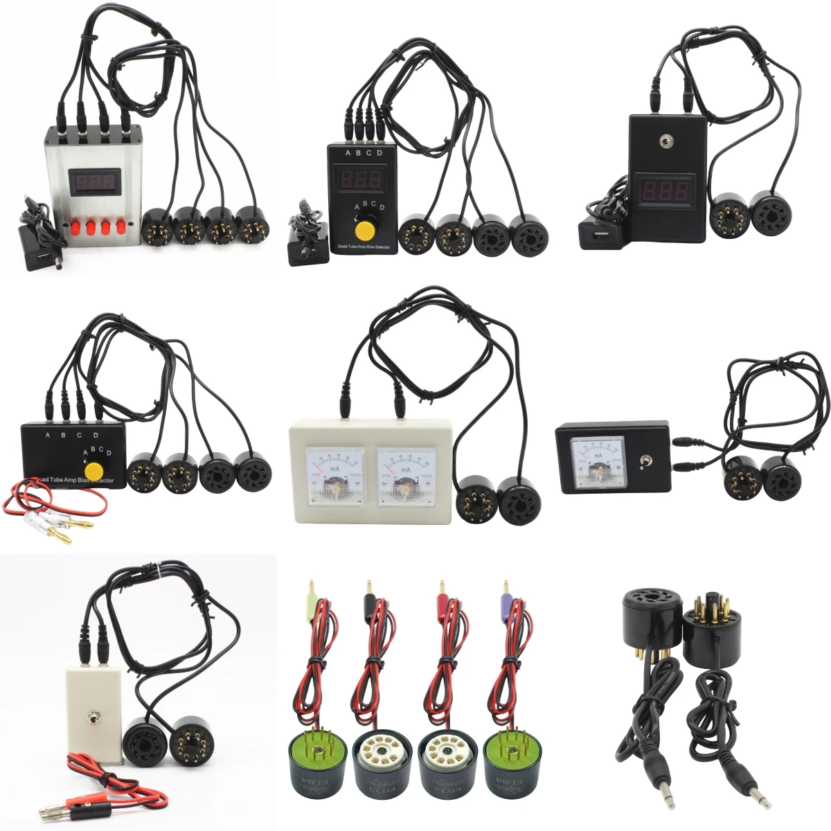 Amptata V8 فراغ أنبوب اختبار التحيز الحالي EL34 KT88 EL84 6BQ5 6P14 7591 6L6 6V6 5881 6550 KT66 KT100 KT120 7027 أماه مباراة أداة