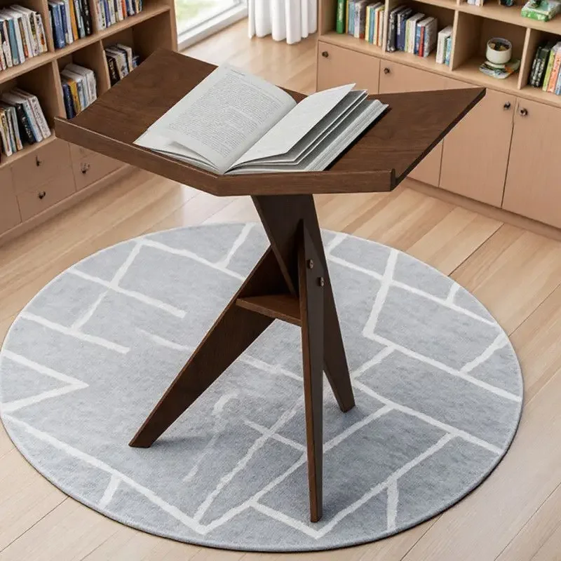 Solid wood bookshelf, magazine reading stand