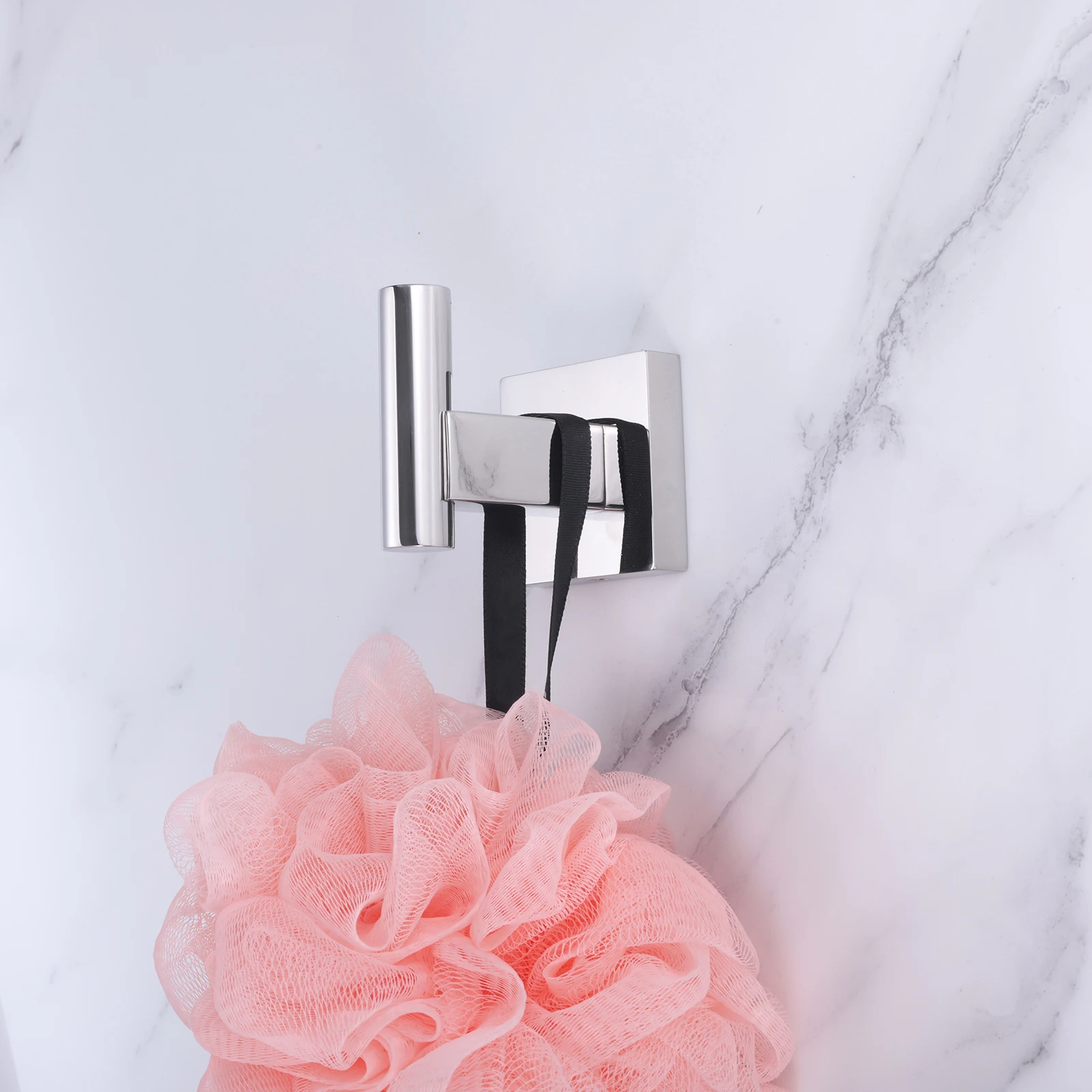 1pc Bathroom Robe Hook Towel Clothes Coat Bag Hooks Hanger Rack Wall Mounted Kitchen Hardware Stainless Steel