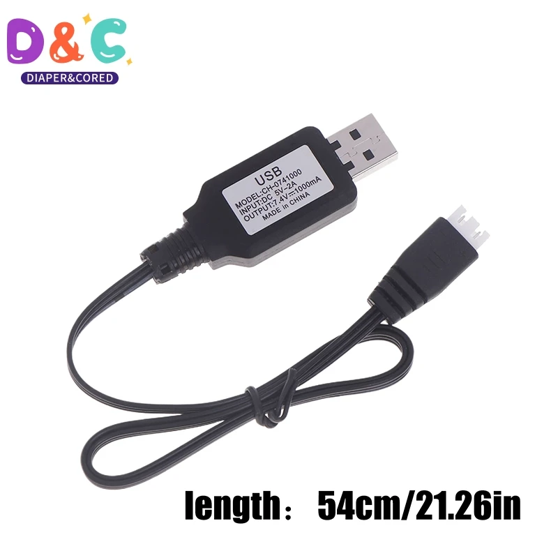 RC Charger Cable 7.4V 1000mA Drone Charger For Quick Charging RC Airplane Lithium Battery XH-3P Drone Battery Charge USB Charger