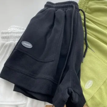 Women's Wide-Leg Drawstring Shorts 3 2026 Women's Comfortable Loose Wide-legged Drawstring A Pants Slim Waist Slim Fit Casual Home Versatile Sports Shorts New 3