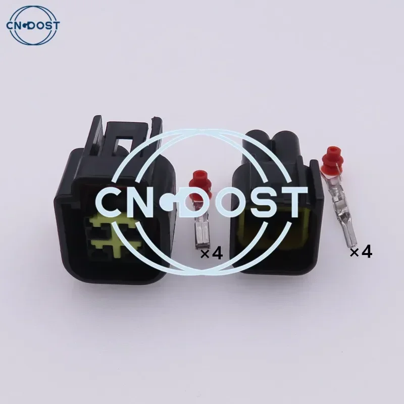 1 Set 4 Pin FWY-C-4F-B AC Assembly Car Plug Waterproof Electrical Cable Connector 12444-5504-2 Ignition Coil Socket For Ford