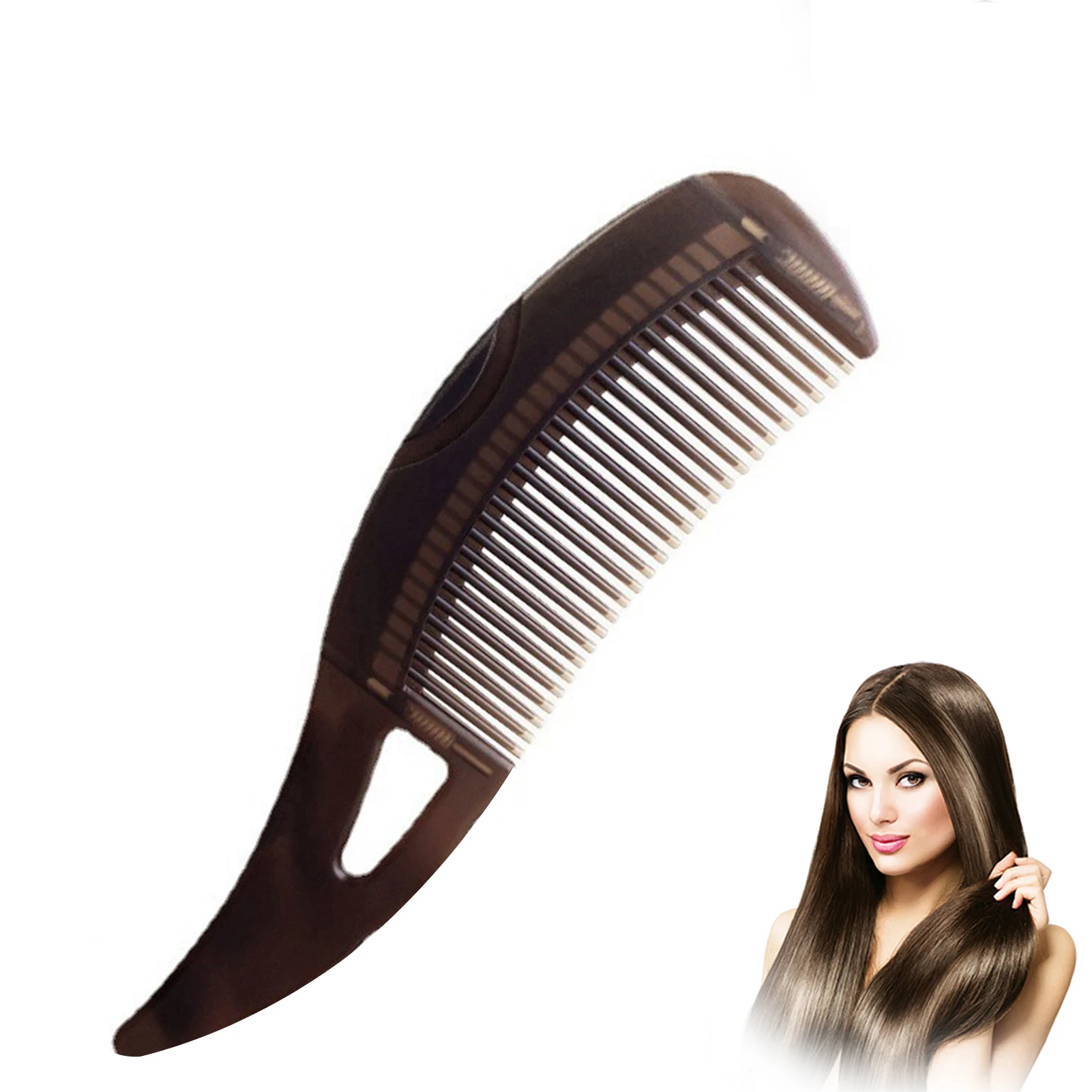 

Hair Dressing Comb Energy Massage Comb Self-Cleaning Anti-Static Massage Comb Effectively Removes Dandruff & Dirt