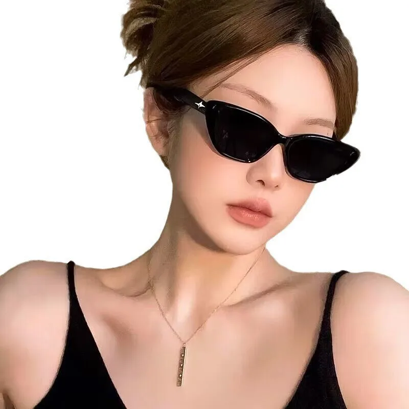 Eyewear Cat Eye Sunglasses UV Protection Women Advanced Sense Personality Sun Glasses Sports T159