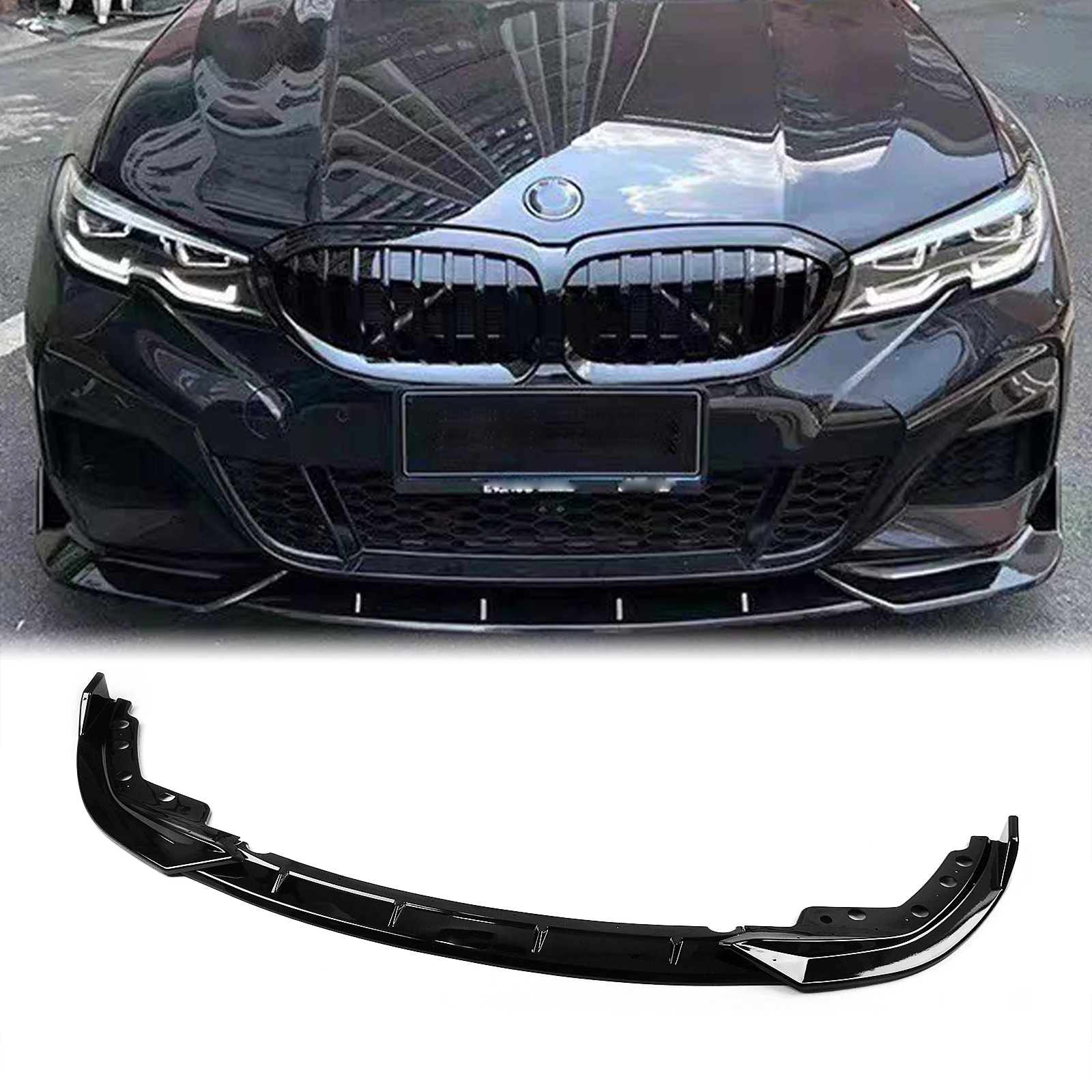 

Front Bumper Spoiler Lip Kit For BMW 3 Series G20 G21 G28 2019-2022