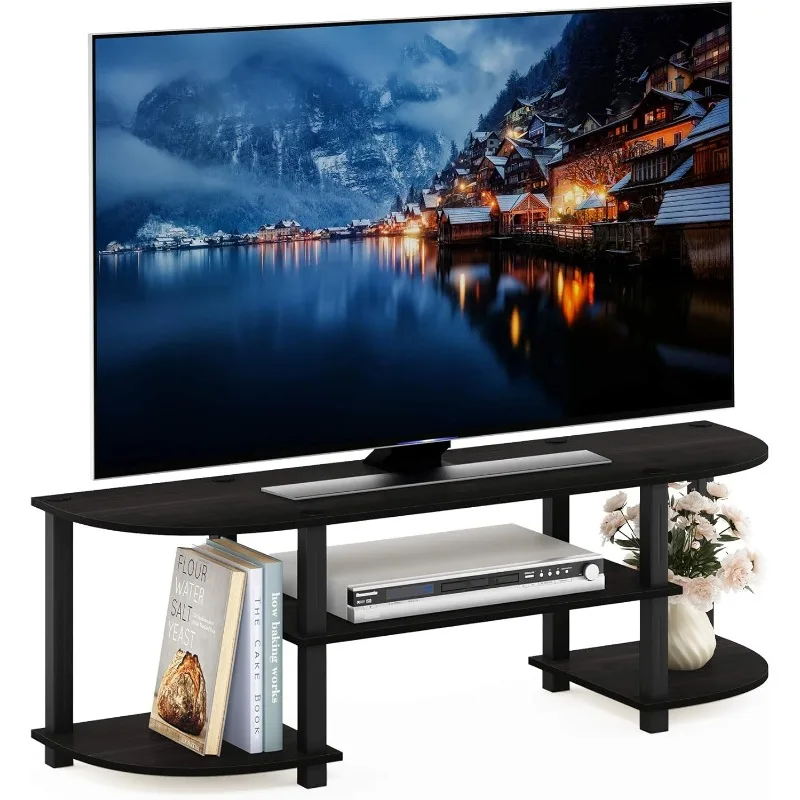 

Turn-S-Tube Wide TV Entertainment Center, Espresso/Black