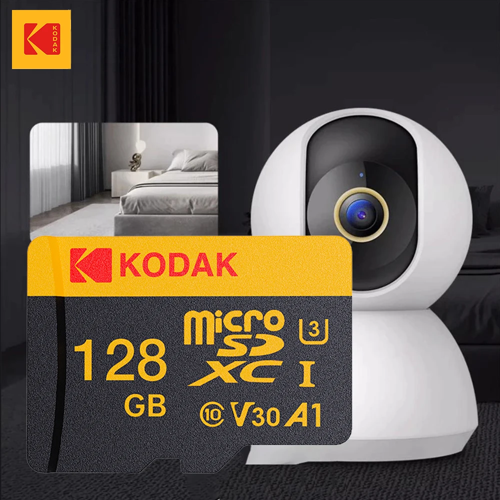 

KODAK Micro Card Driving Recorder 128GB Micro SD Memory Card For Mobile Phone PC Earphone Speaker HD Camera Game Switch