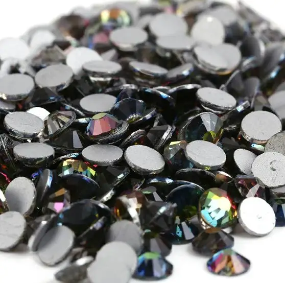 SS3~SS30 AAAAA Top Quality Crystal Non Hotfix Nail art Rhinestone Super Bright Glass Strass 3D Nail Art Decoration