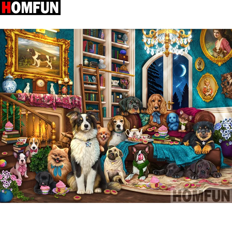 HOMFUN Full diamond Painting \