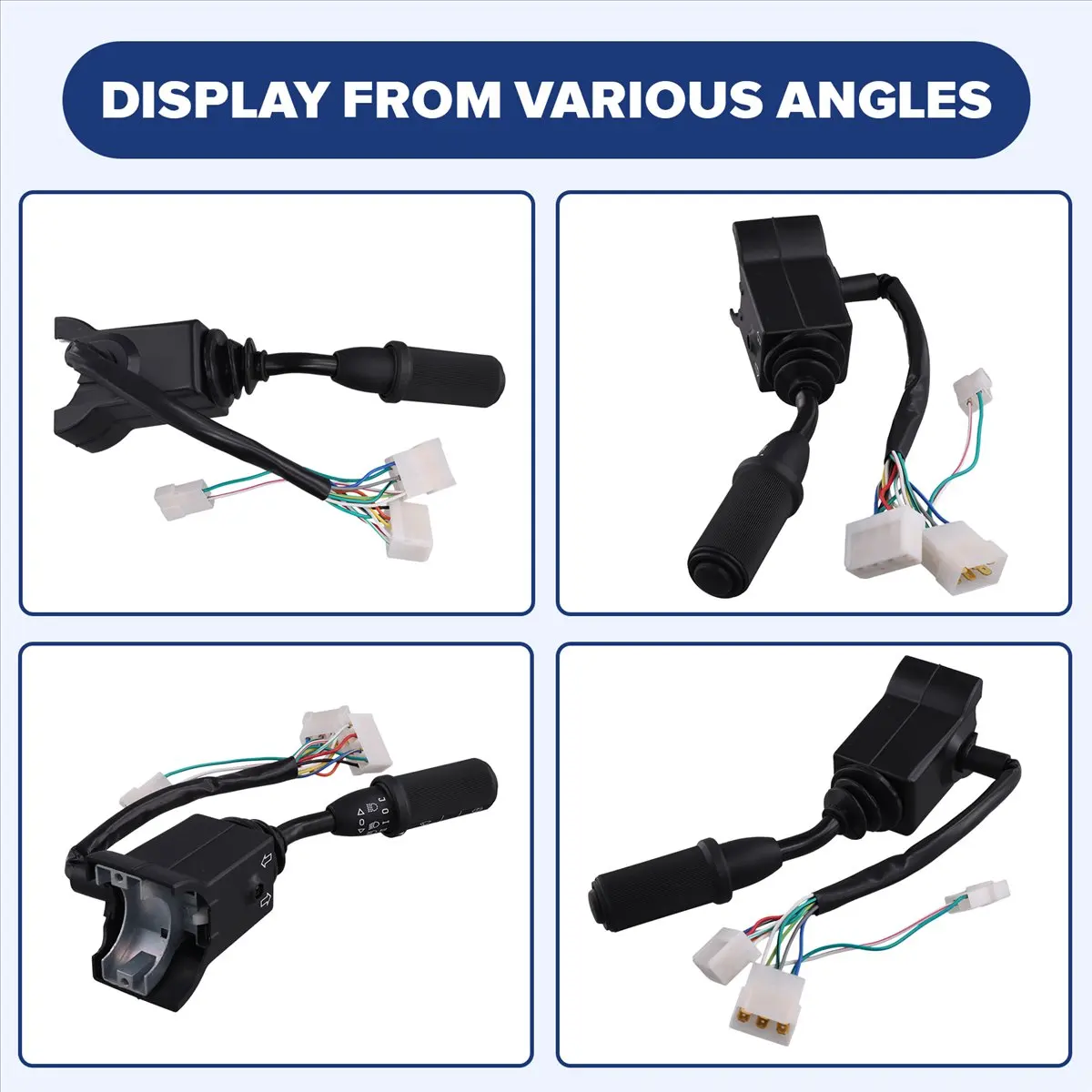 

Переключатель комбинированный (поворотники, стеклоочиститель) правый на рулевую колонку HOPE 701/21202 для JCB