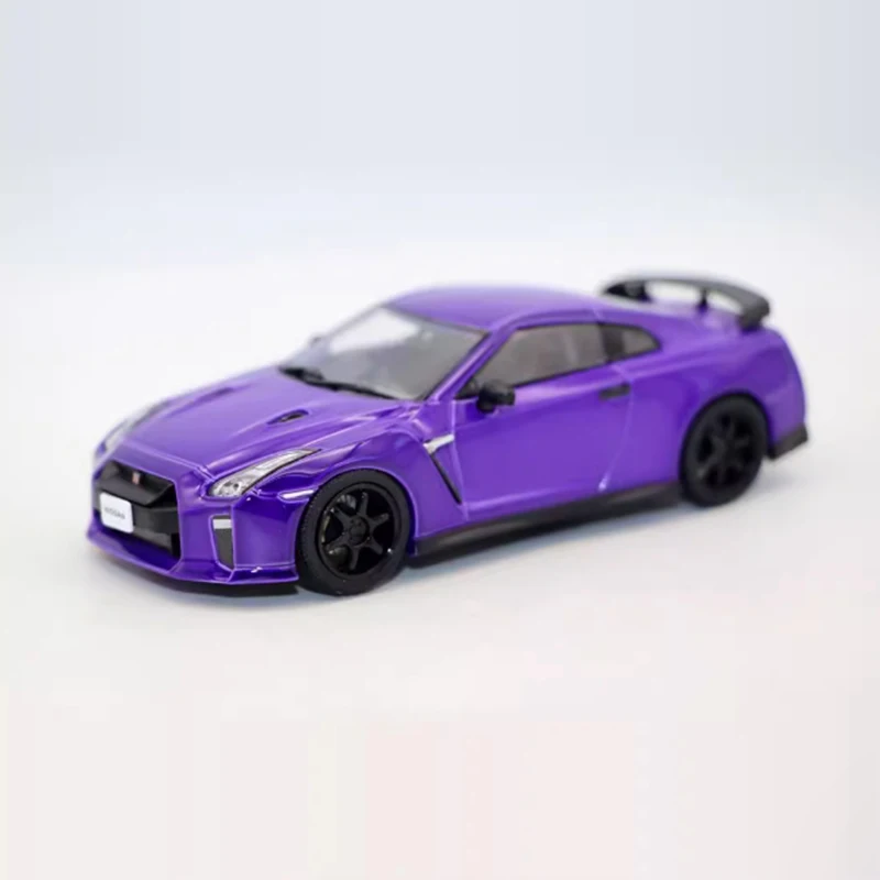 Diecast 1:43 Scale GT-R R35 Sports Car Alloy Vehicle Model Finished Simulation Collection Decoration Gift Toy Static Display
