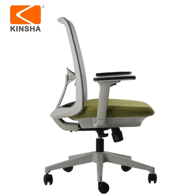 KINSHA Ergonomic Office Chair Mid Back Swivel 4D Armrest Seat Slider Good For Body Alignment Chair