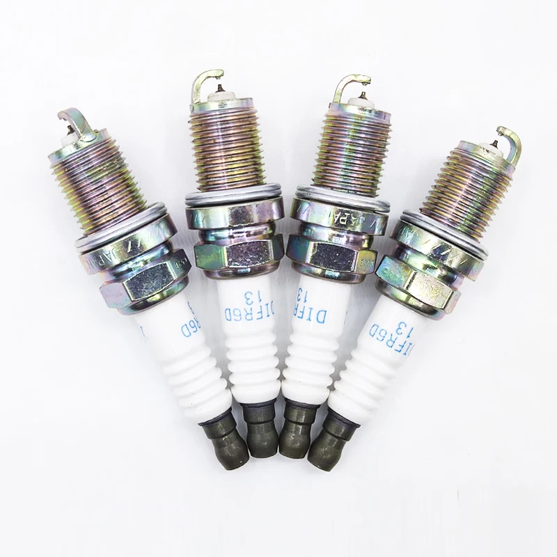 4pcs 12290-RB0-J11 DIFR6D13 Dual Iridium Spark Plugs For Honda CRZ 2012 2013 2014 2016 L4 1.5L 12290RB0J11 DIFR6D 13