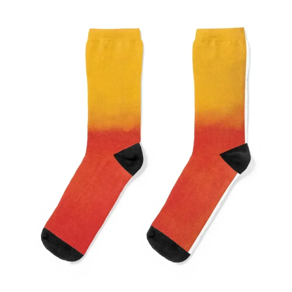 

Rothko Orange & Yellow Painting Mark Rothko Abstract Painting Socks happy japanese fashion Ladies Socks Men's