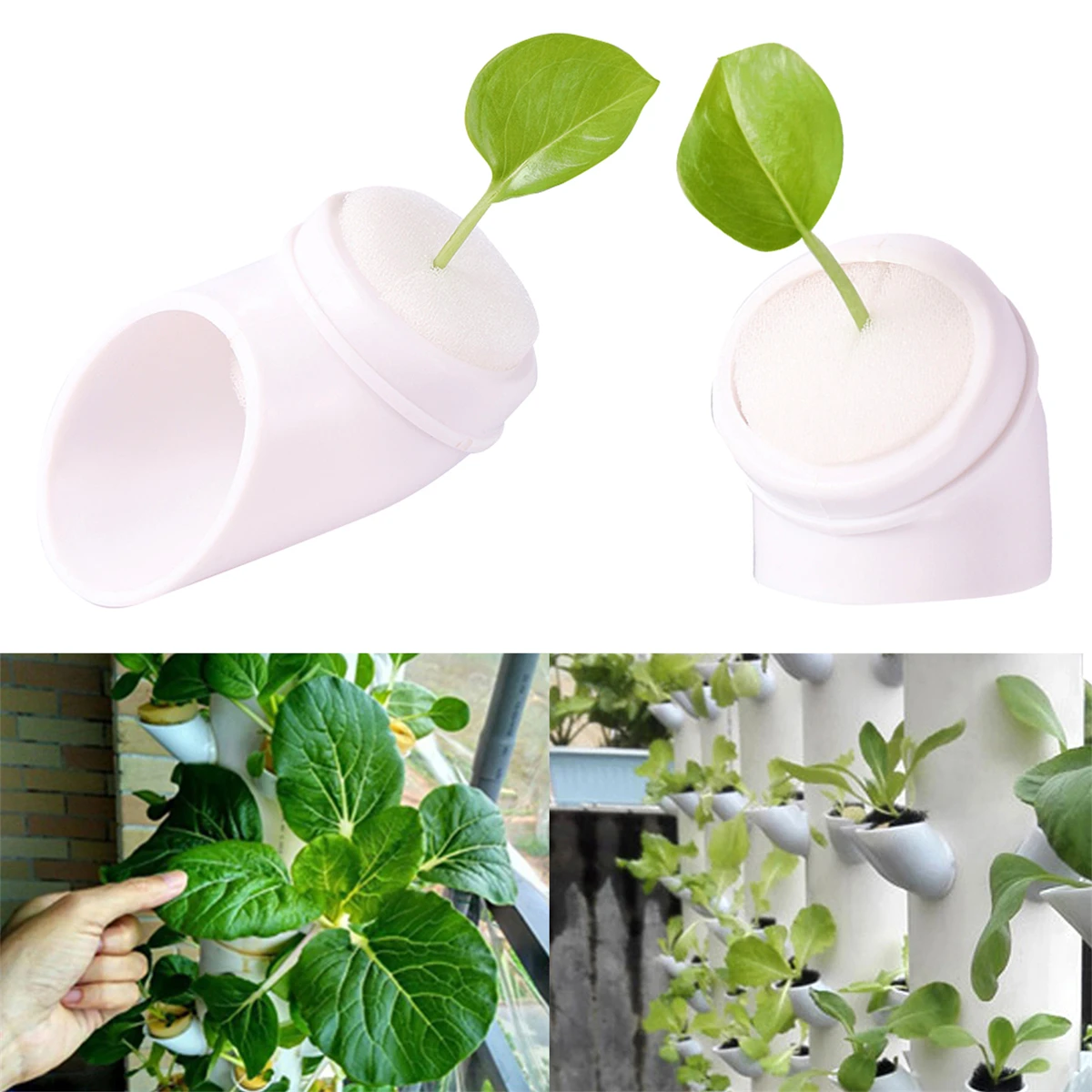 

Фиксированная чашка для посадки труб и губка, гидропонные цветы, овощи, выращивание беспочвенной культуры, горшок для посадки, посадка своими руками, 10/100 шт.