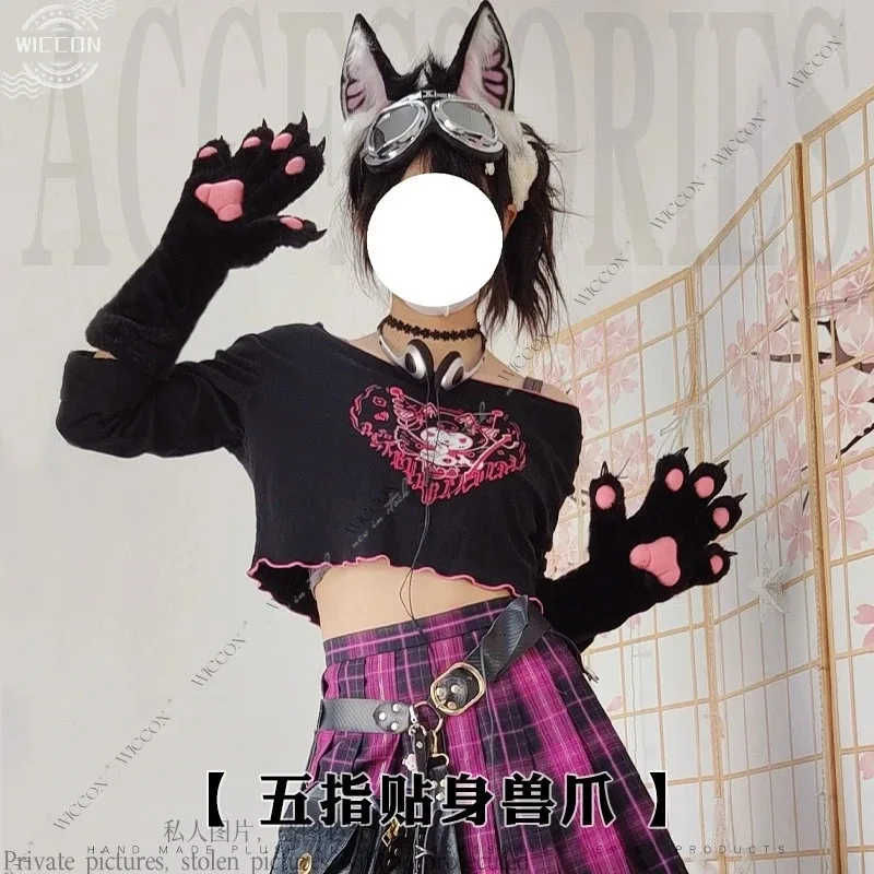 

XT8Comic-con Stage Halloween Party Fursuit Kig Realistic Department Personal Claw Accessories Furry Suit Gloves WomanXT6@!
