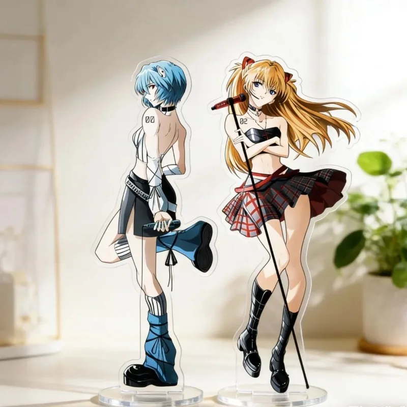 NEON GENESIS EVANGELION Plate Desk Decor EVA Standee Rock Band Collection Ornament Ayanami Rei Action & Toy Figures Asuka Toys