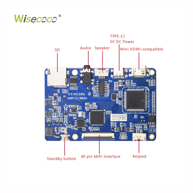 7 Inch 1920*1200 Tft Ips LCD Panel Multi Touch Screen Panel Mipi 4 Lane Interface Landscape Model Display for Raspberry Pi