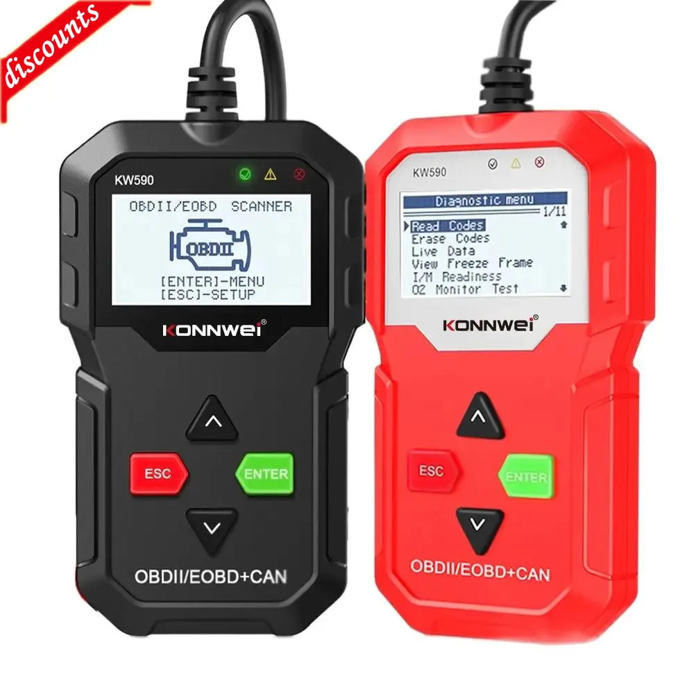 

KONNWEI KW590 OBD2 Scanner Car Diagnostic Scanner For For Cars After 1996 OBD 2 Auto Diagnostic Tool Car Scan Tools