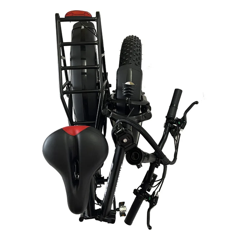 Foldable Lithium‑ion Electric Assist Bike Variable‑Speed Adult E‑Bike For Snow Beach Sand Cross‑Terrain Travel