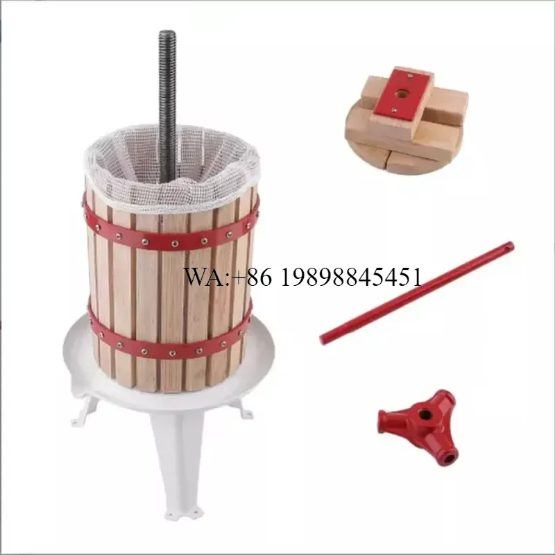 WMWMNU Small Hydraulic Manual Hand Fruit Press Extractor with Core Motor Component High Rigidity for Cider Grape Wine Pear