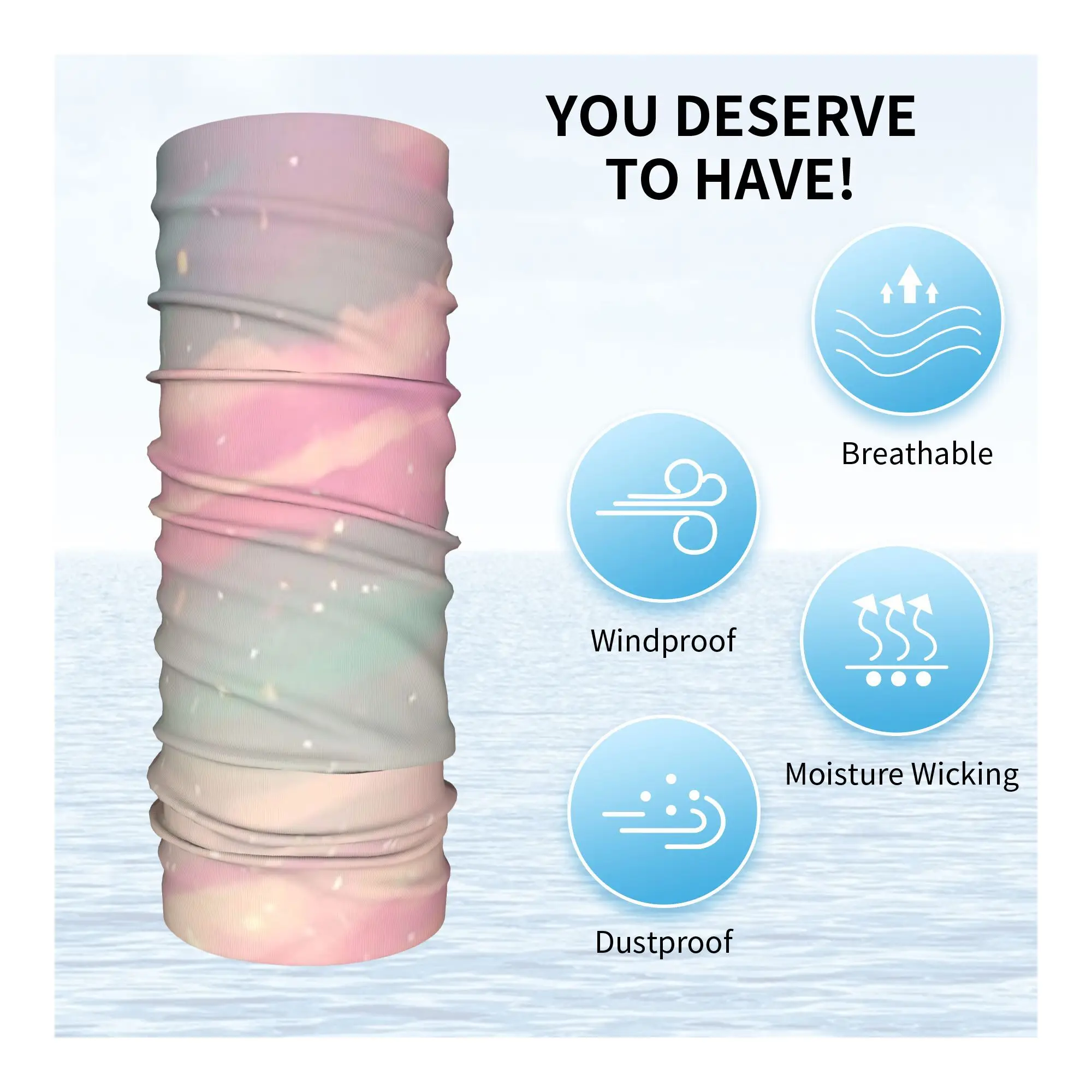 Мечтательная бандана с облаком, гетры с принтом, маска, шарф, теплая Балаклава, походная, рыбалка, унисекс, для взрослых, моющаяся