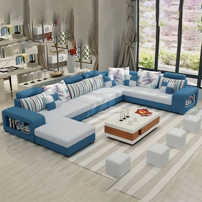 Hot selling product u shape modern latest sofa furniture living room sofa set