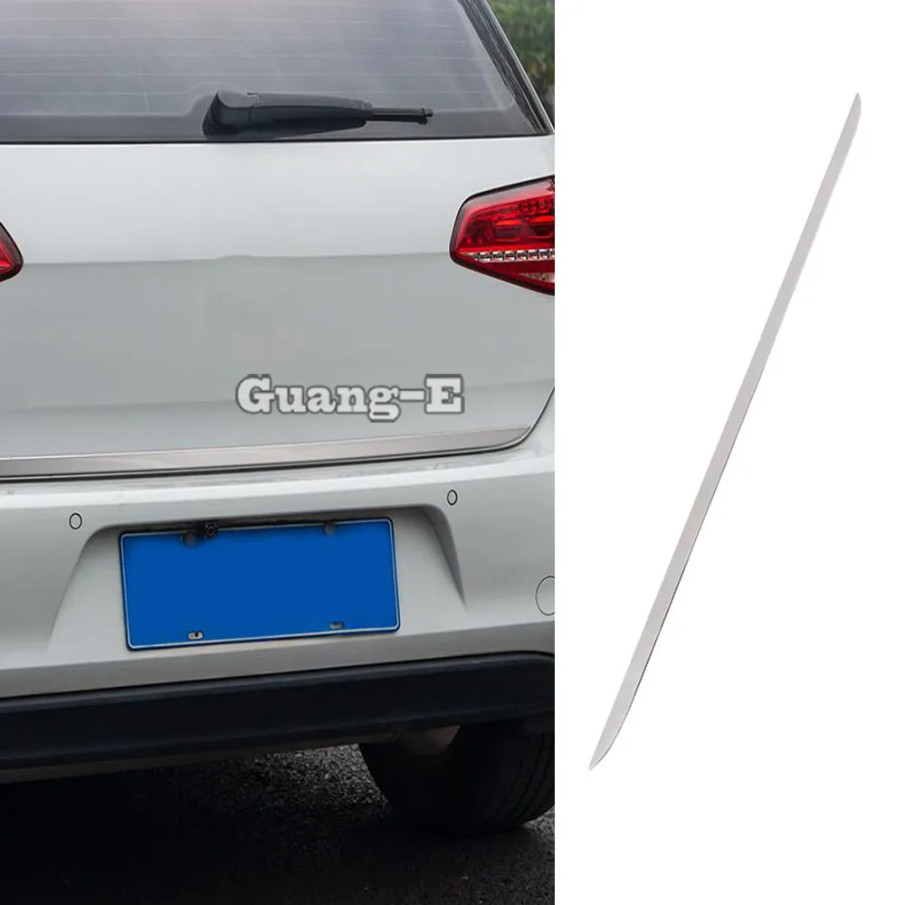 

Rear Back Door License Tailgate Bumper Frame Plate Trim Lamp Trunk For Volkswagen VW Golf7 Golf 7 2014 2015 2016 2017 2018 2019