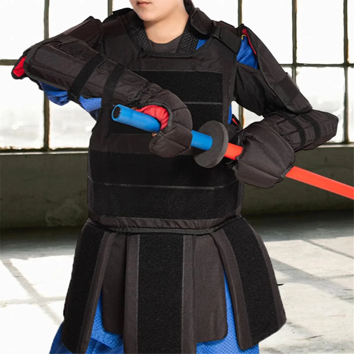 ABJZ-Juego de 2 uds de palo de entrenamiento con mango antideslizante, juguete de entrenamiento de espuma para practicar espada, juguete de esgrima para regalo de 70CM