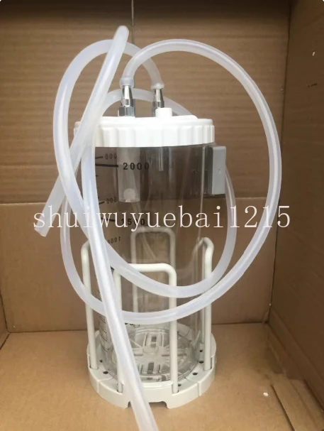2000Ml 2L plastic buffer bottle, vacuum pump uses buffer liquid transparent, negative pressure suction bottle