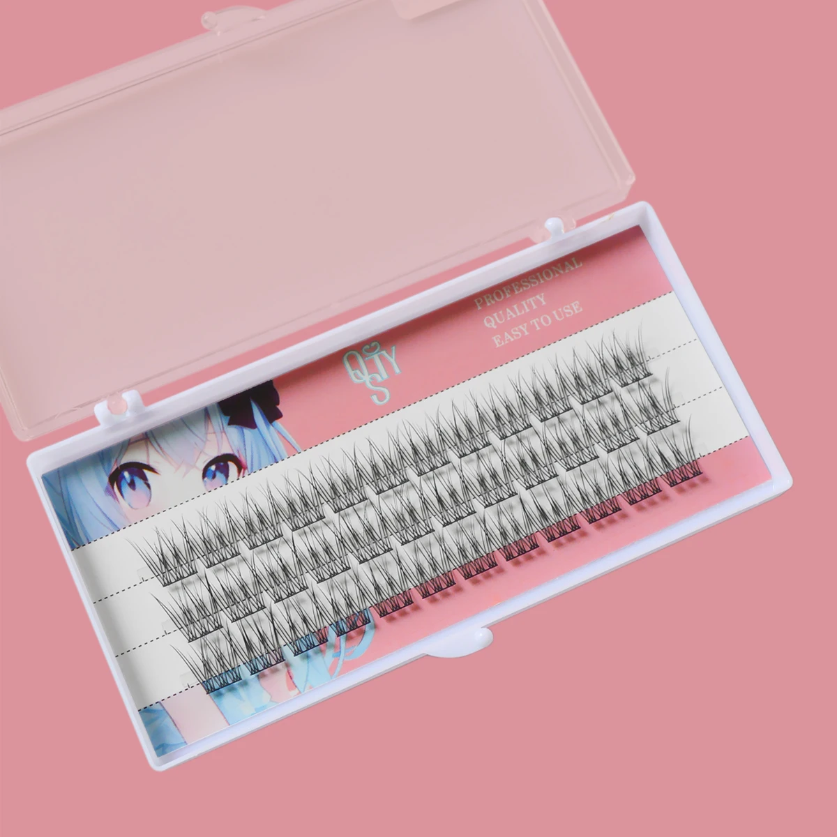 Cluster cílios extensão de cílios naturais 1 caixa/240 maquetes 3d cílios individuais pacote ferramenta de maquiagem cílios atacado