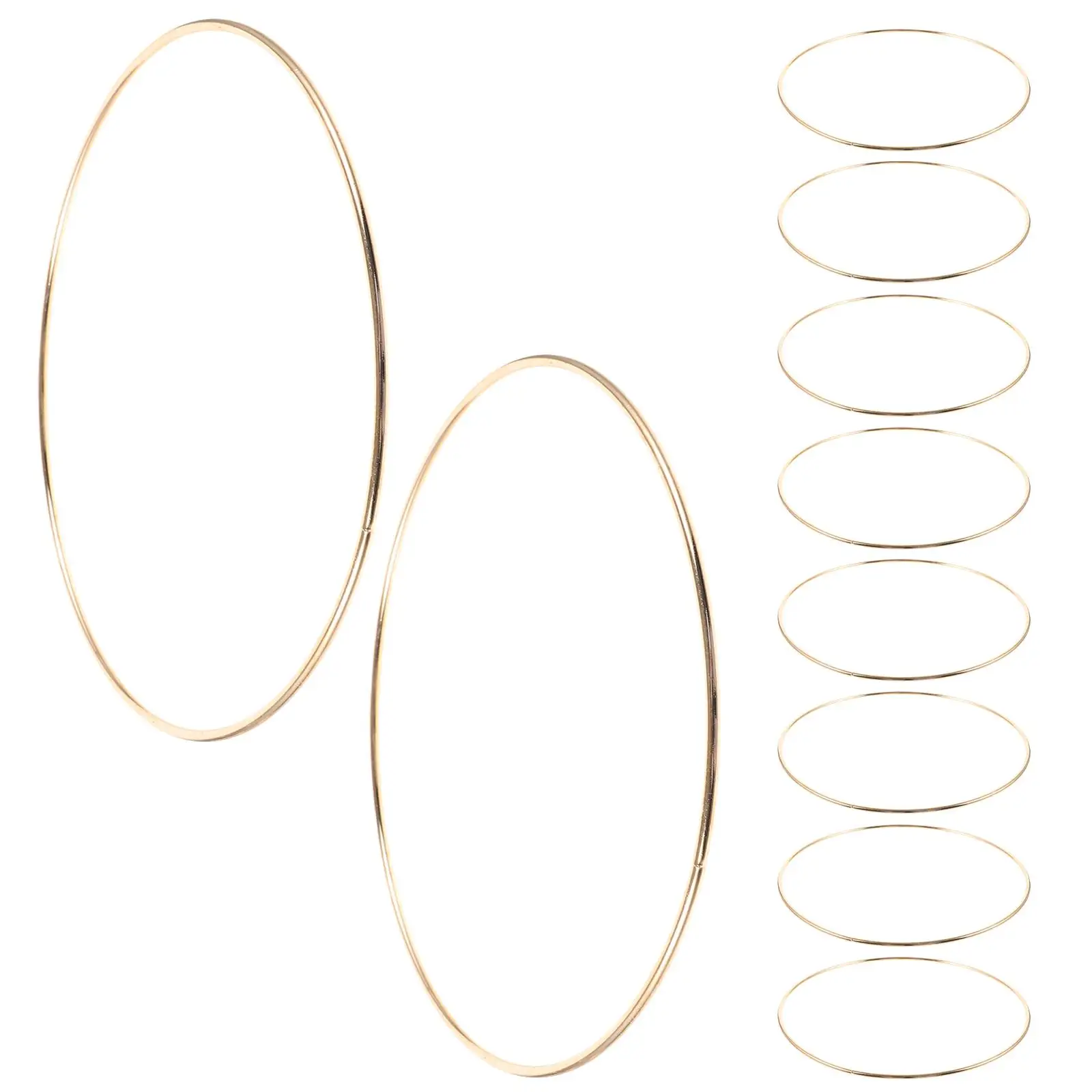 

10 Pcs Metal Dream Catcher Iron Ring Catchers DIY Rings Dreamcatcher Decorate Making Supplies Round Craft