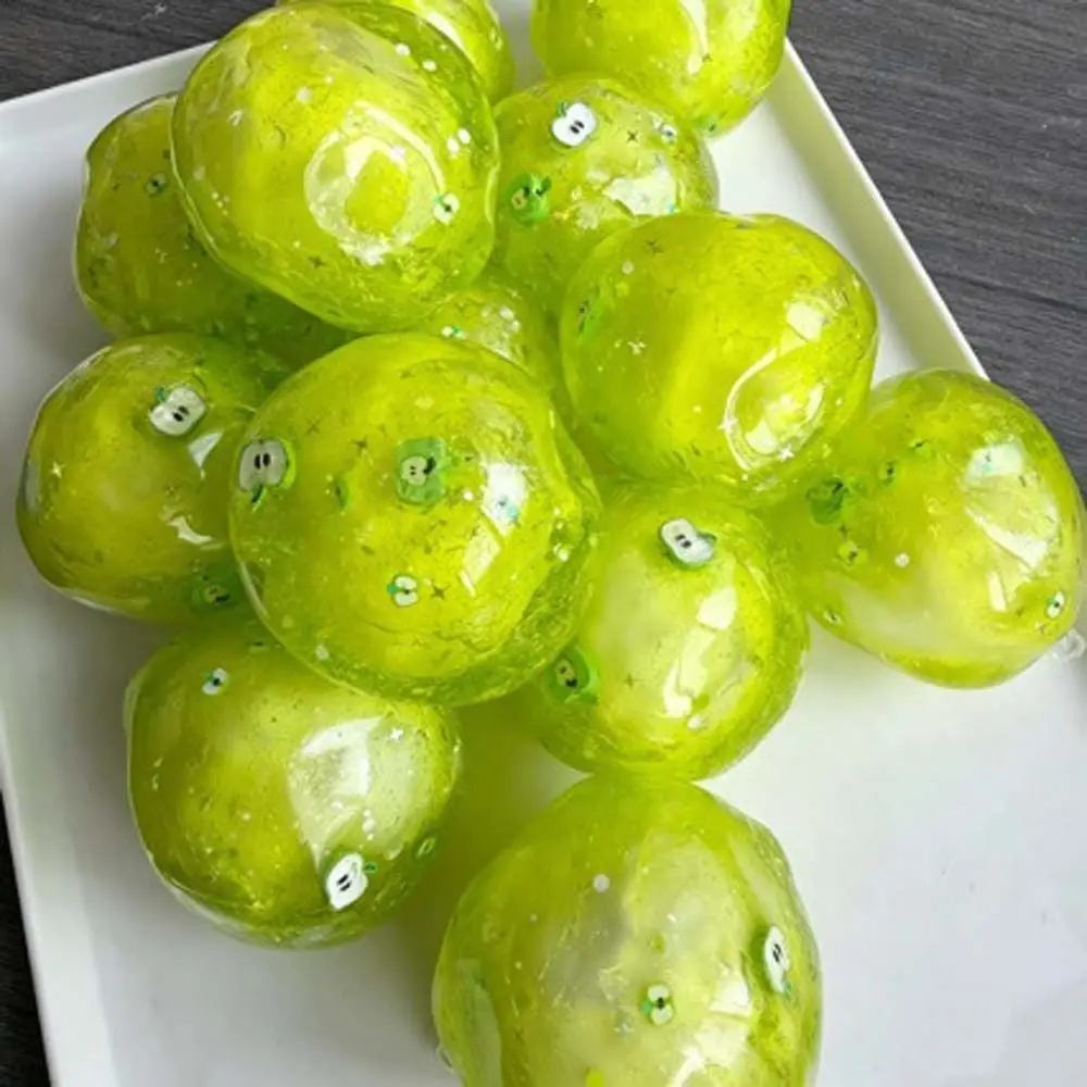 Shapable Slushie Fruit Squishy Crackling Sound Non-bounce Crunchy Squishy Pinch Handmade Sensory Fidget Ball Children Gifts