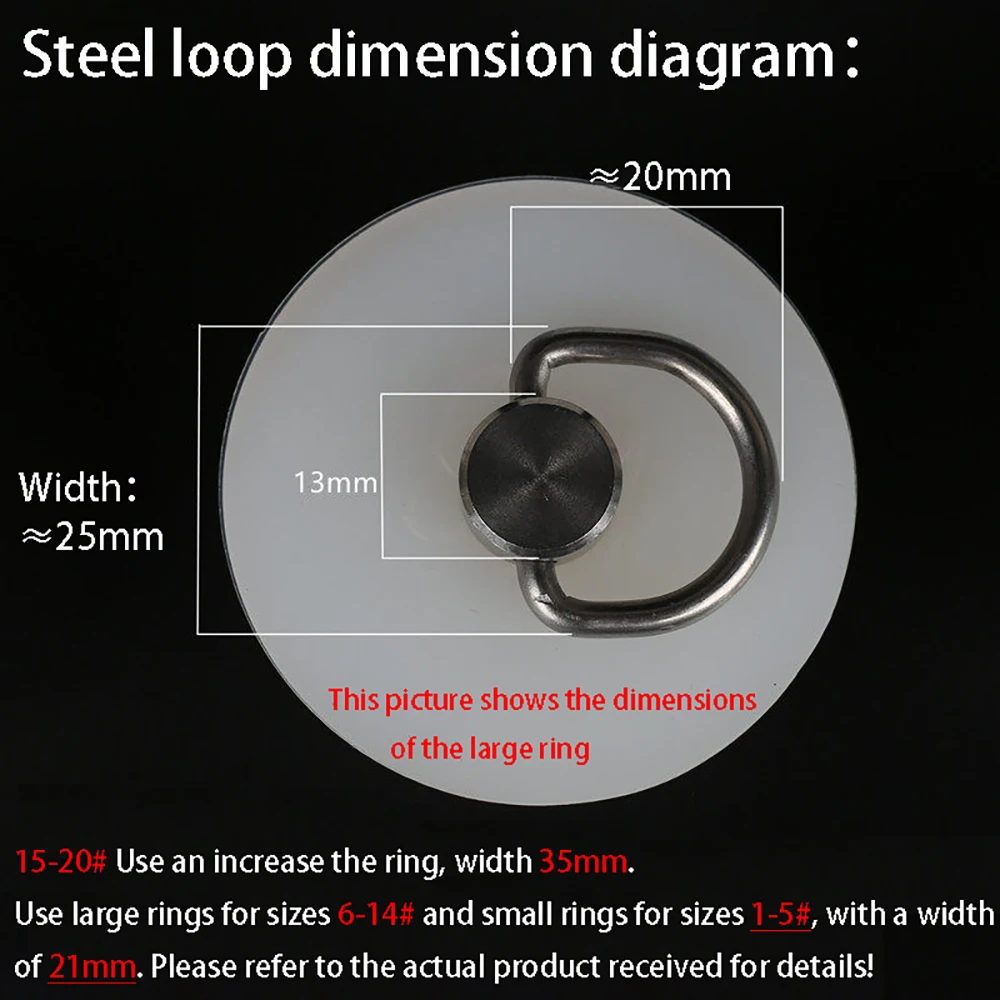 Conical Silicone Rubber Stopper Bathroom Kitchen Floor Drain Plug Sink Bath Sealing Cover With Stainless Steel D Ring 14-172mm