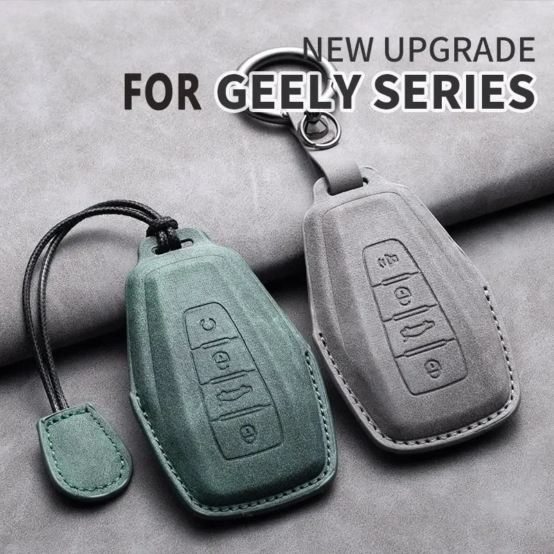Car Key Case Cover Protector Shell For Geely Coolray EX7 X6 X7 Geometry Emgrand Global Kulrey Hawk GX7 Okavango NL3 SUV GT GC9