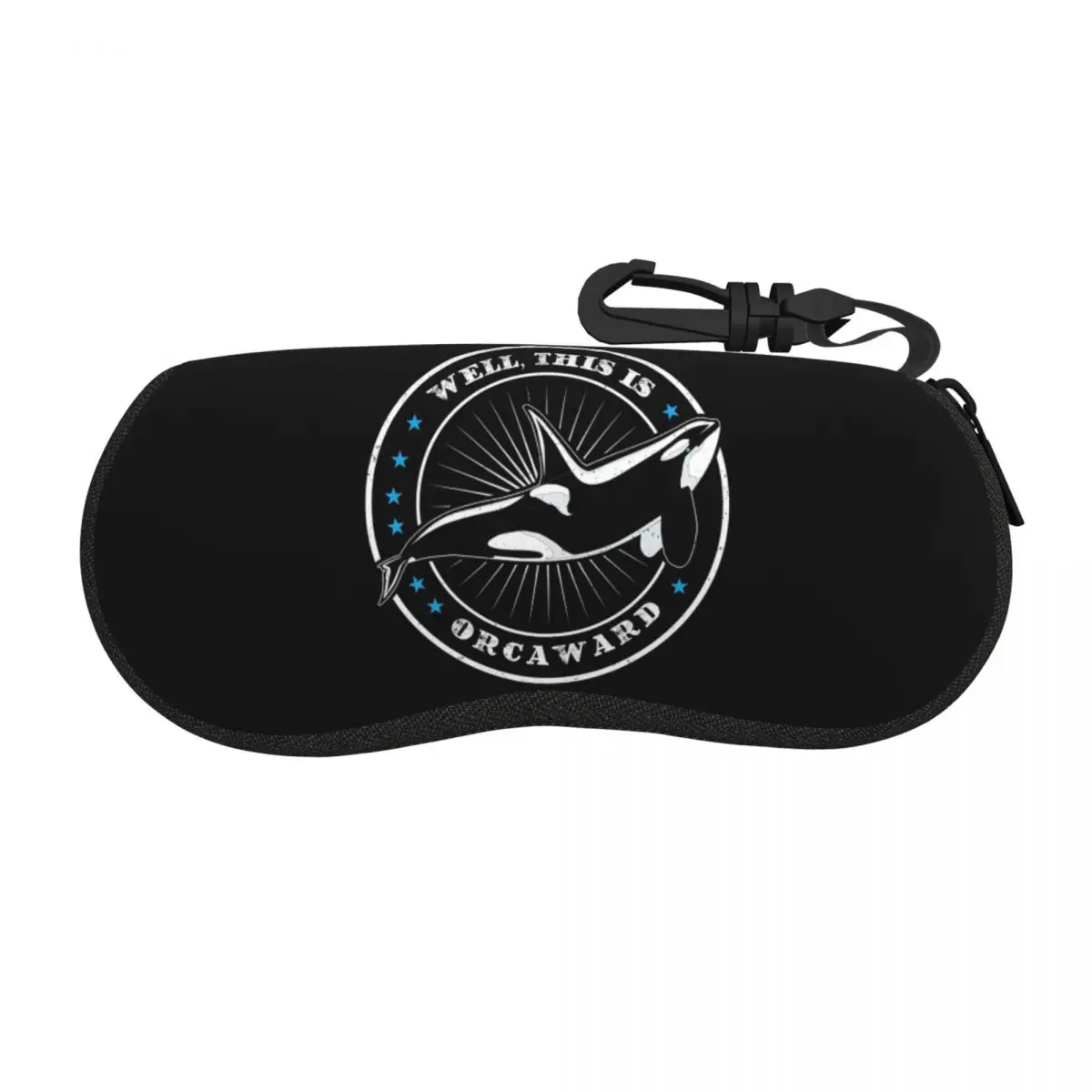 

Well This Is Orcaward Orca Whale Sea Predatory Fish Shell Glasses Case Protector Sunglasses Box Women Men Eyeglass Bag Pouch