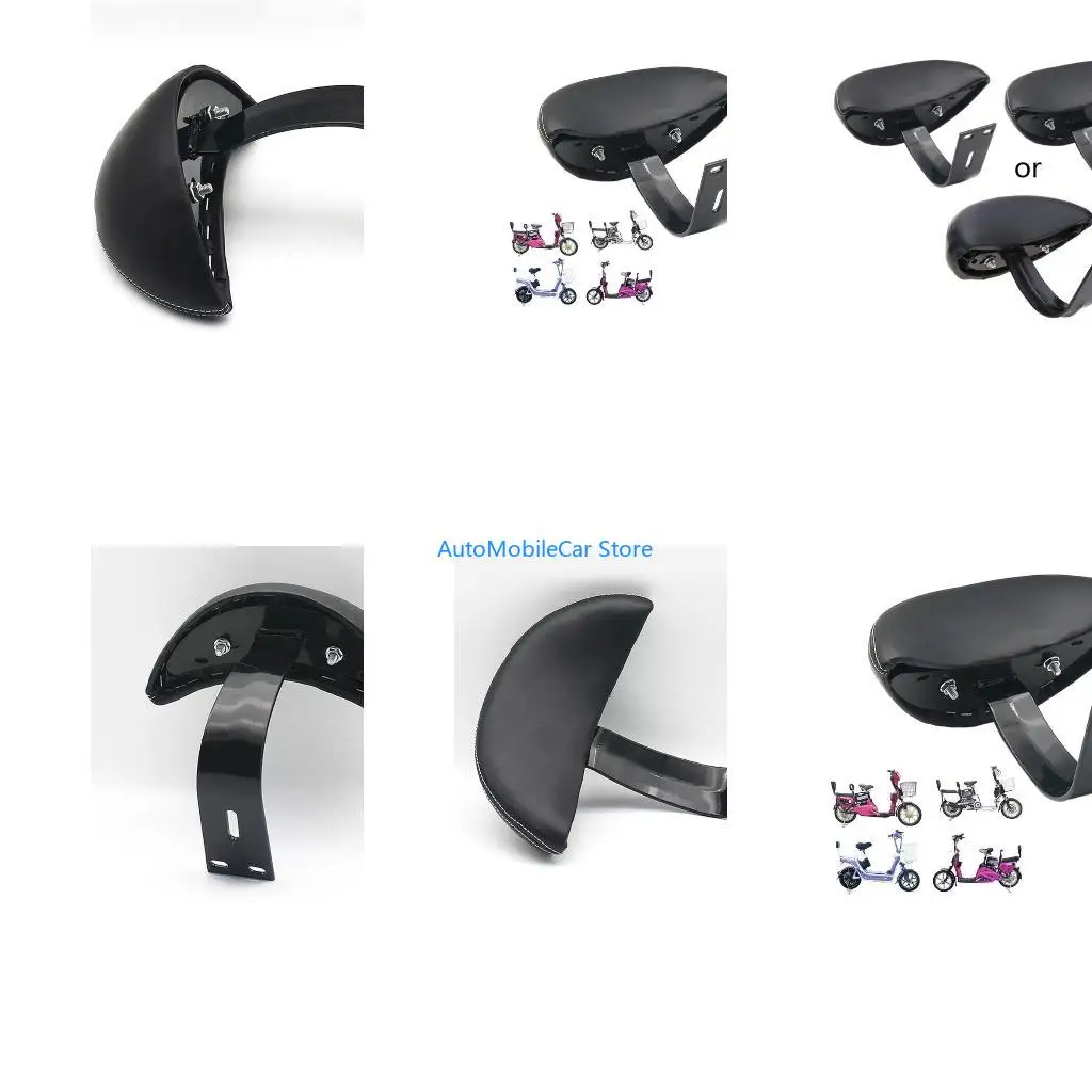 G8TE E-Bike Backrest Black Bike Saddle Back Support Backrest Cushion for E-Bike Electric Bike 8.3''x3.3''