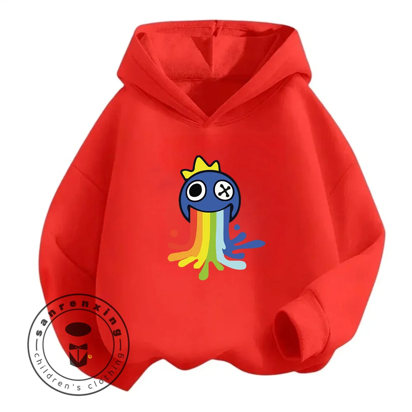 

Rainbow Friend Print Sweatshirt Anime Hoodie Fleece Pullover Boys Clothes Autumn Jacket Hoodies Y2k Sudadera Kids Clothes Girl
