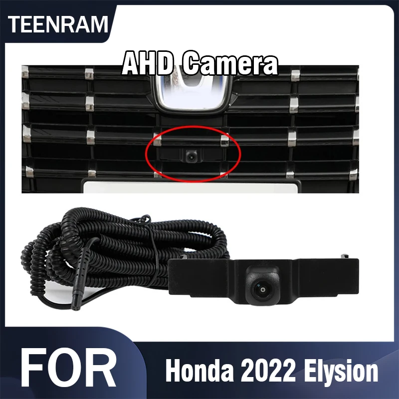 TEENRAM for Honda 2022 Elysion AHD 1080P Vehicle Front View Camera Night Vision Waterproof 150° Fisheye Lens Parking Monitoring